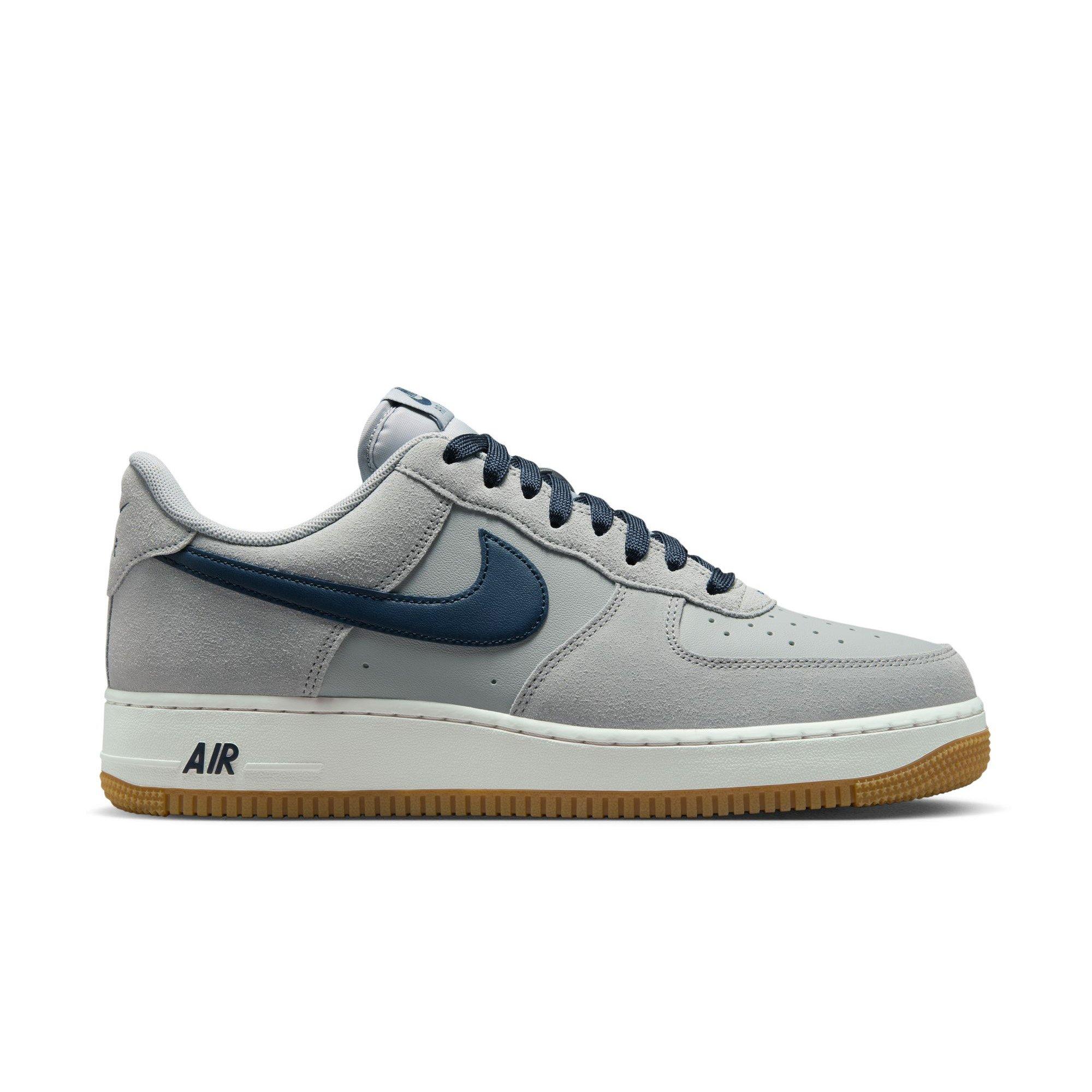 Nike Air Force 1 '07 LV8 "Lt Smoke Grey/Armory Navy" Men's Shoe - GREY/NAVY